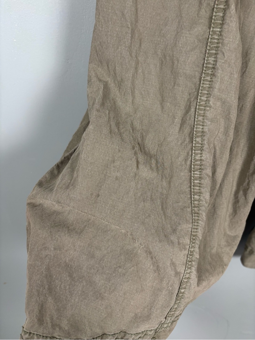 Free People Sylvie Green Barrel High Rise Pants - Picture 7 of 8